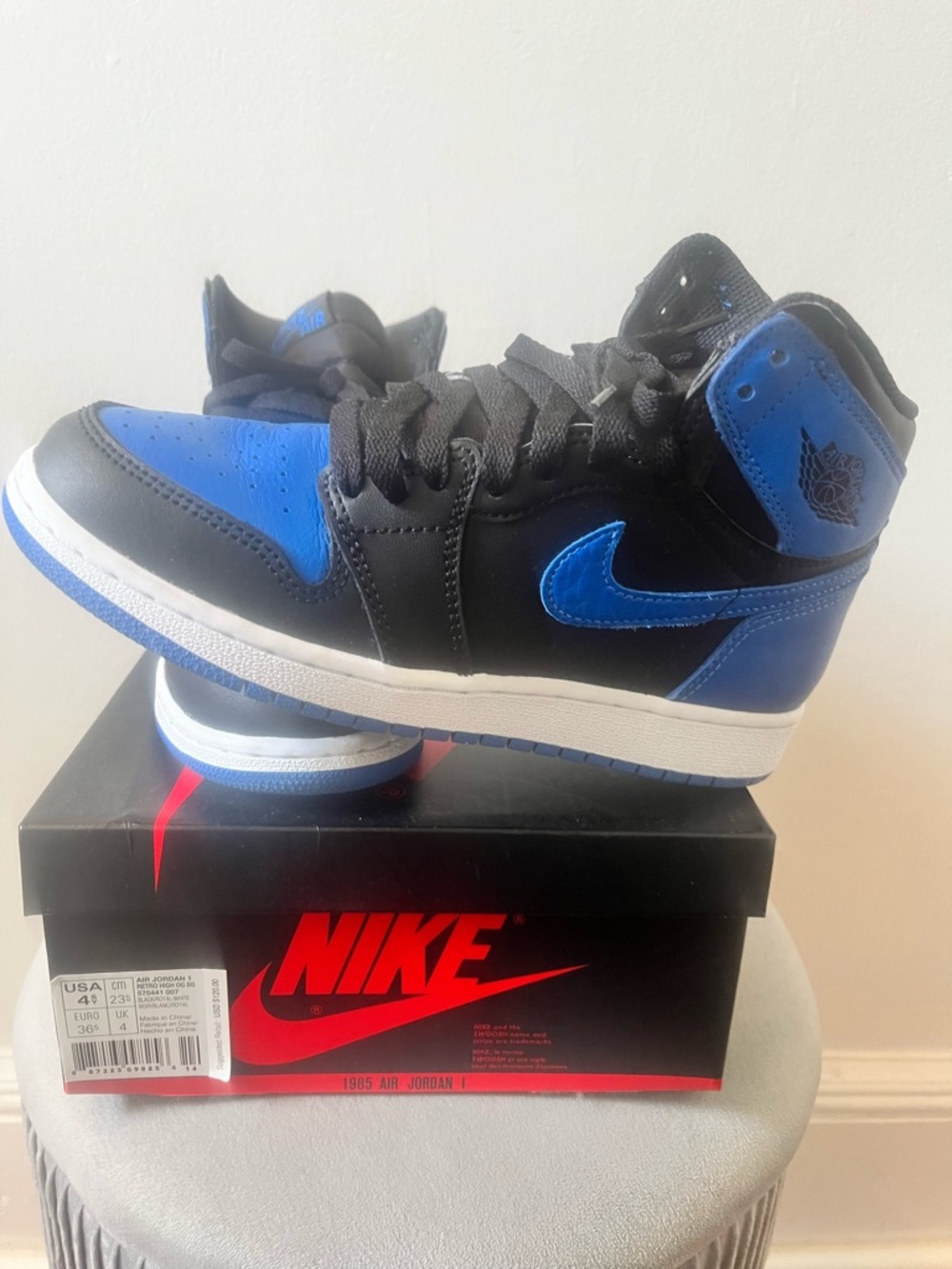 Nike Kids Air Jordan 1 Mid - Black/Blue